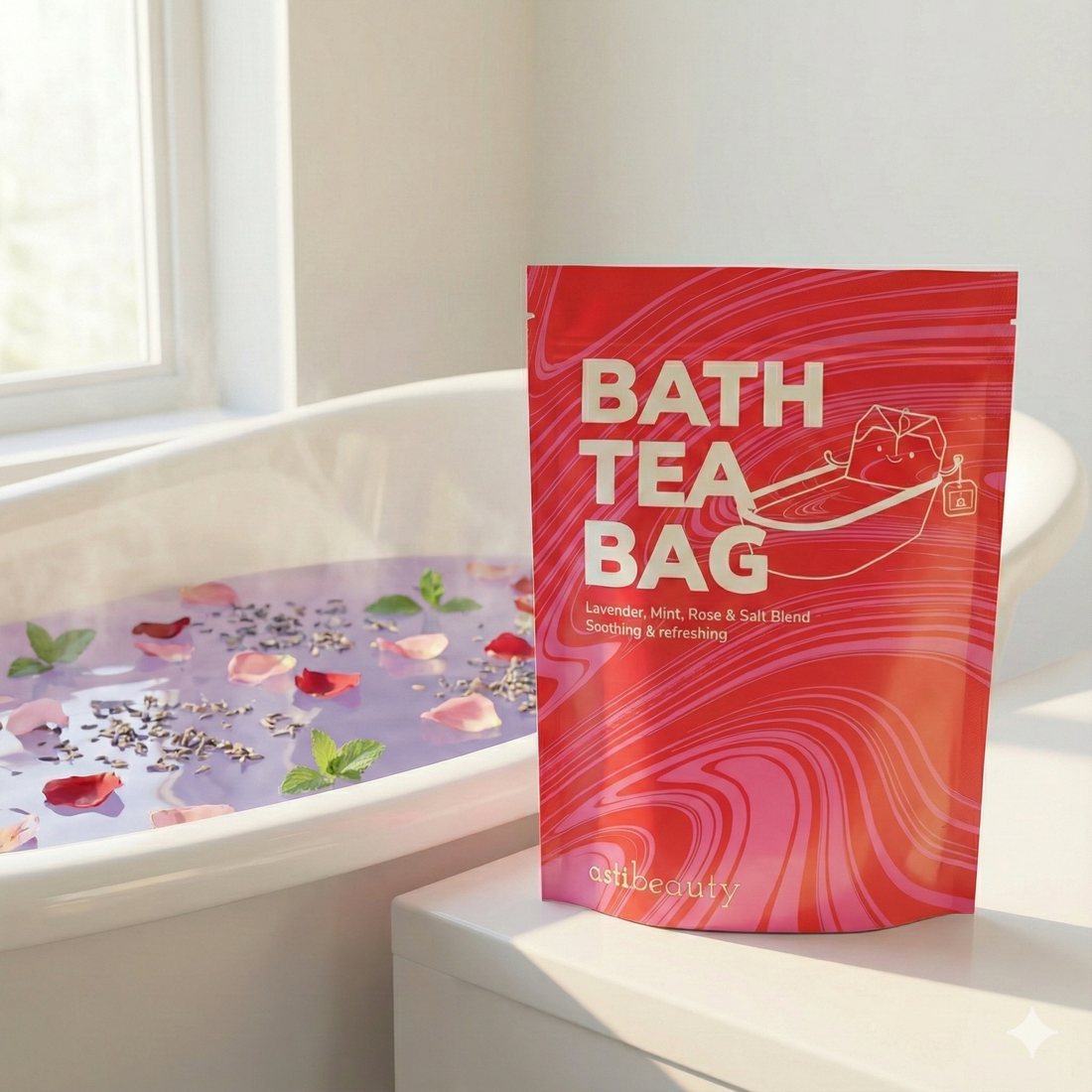 Lavender, Mint, Rose & Salt Blend